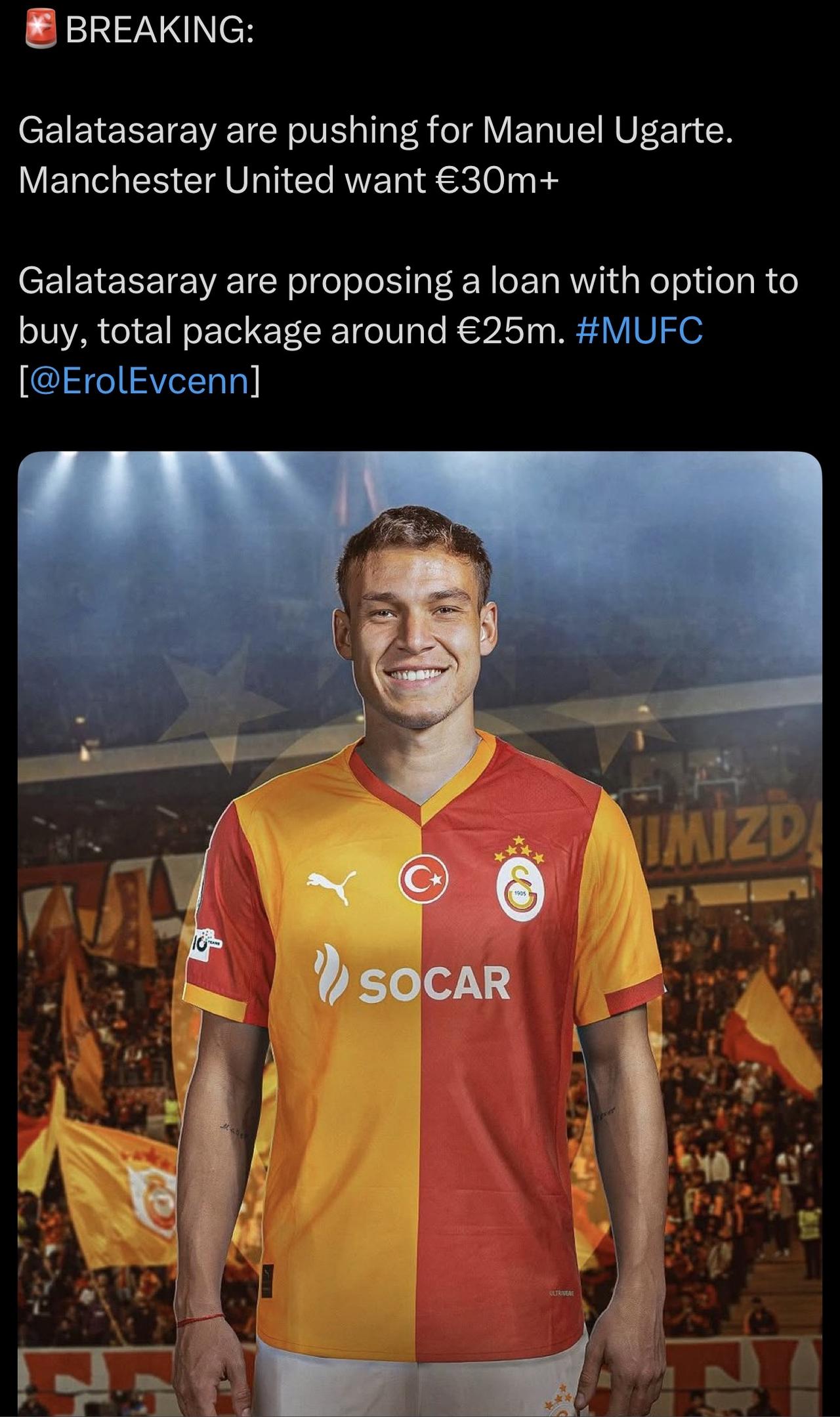 只差500万了，加油啊加拉塔萨雷！乌加特换个环境，肯定能爆发滴[滑稽笑]释放掉