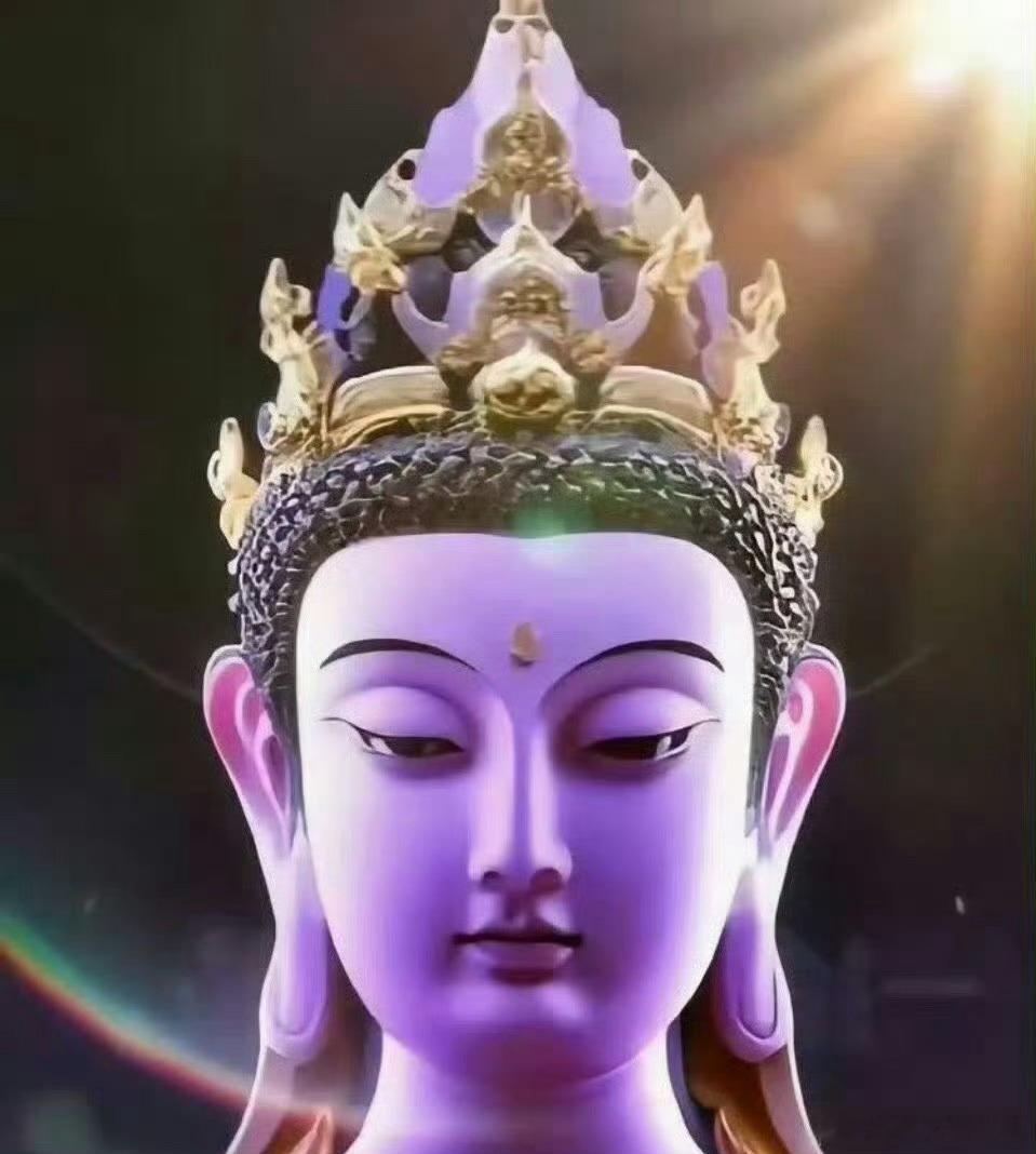 遇见紫脸文殊菩萨，不要划走！许愿很灵！🙏​​​