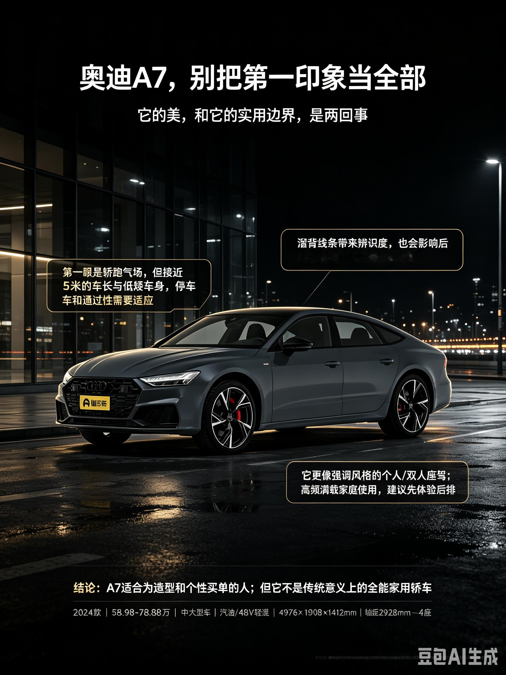 奥迪A7，别把第一印象当全部