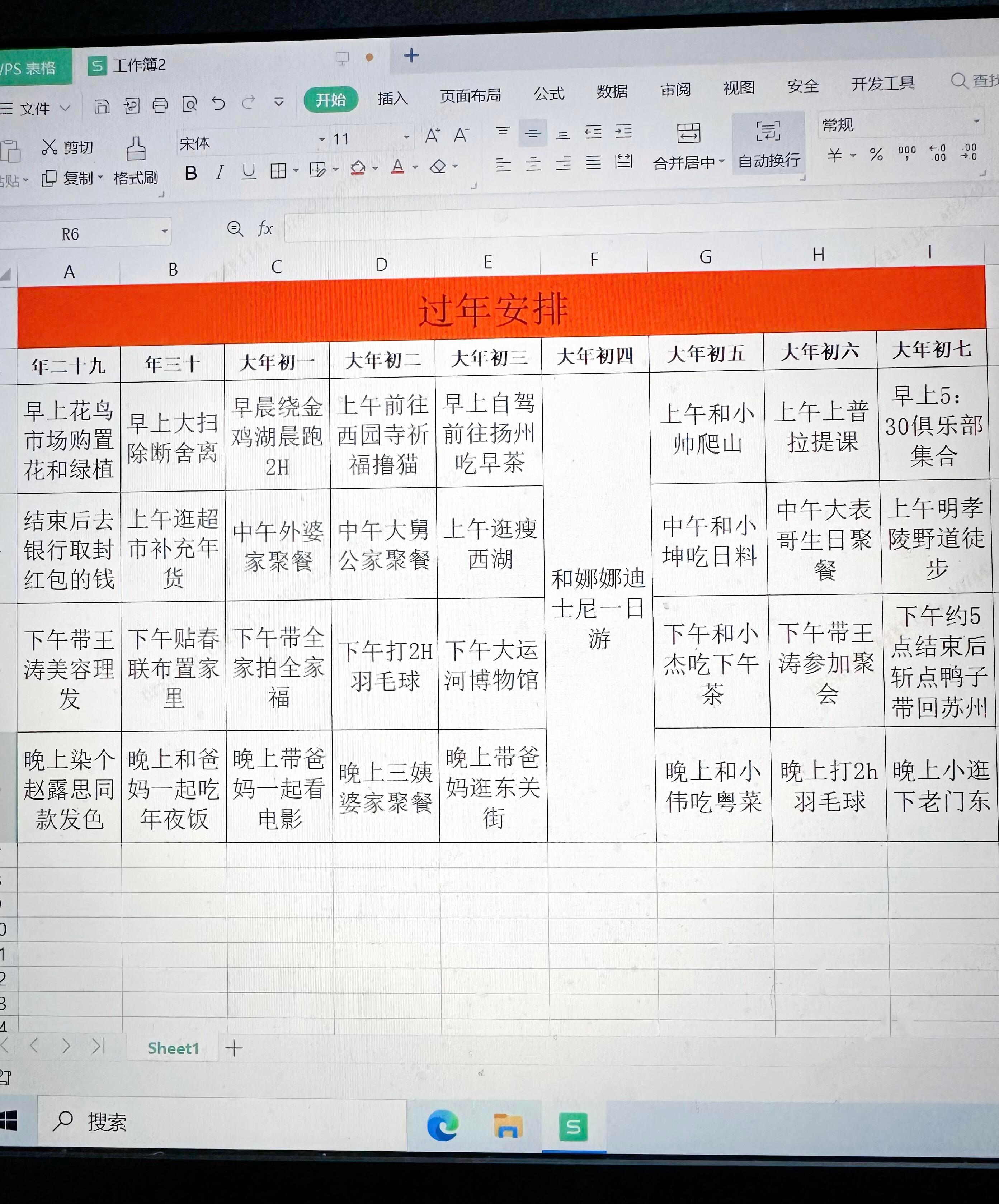 这个过年安排完全是高精力人群