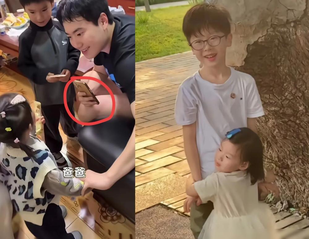 你们看梁靖崑坏不坏​[捂脸哭]​？他让周雨女儿叫爸爸，小十一干脆利索的叫了