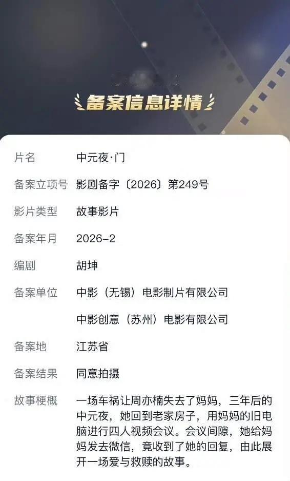 中影的还是女演员的🫓，网友看到后表示：感觉这电影火不了