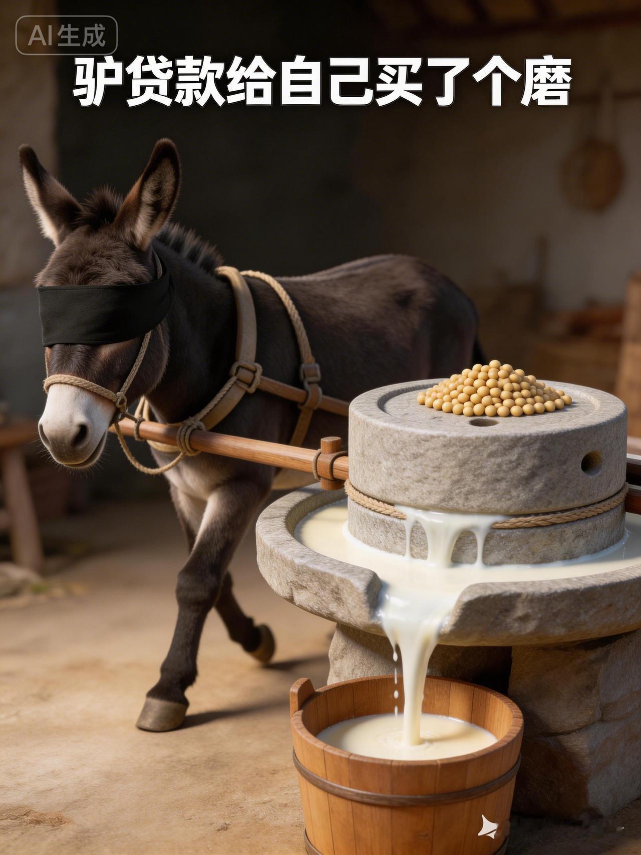 驴力大发，磨出美味豆浆！