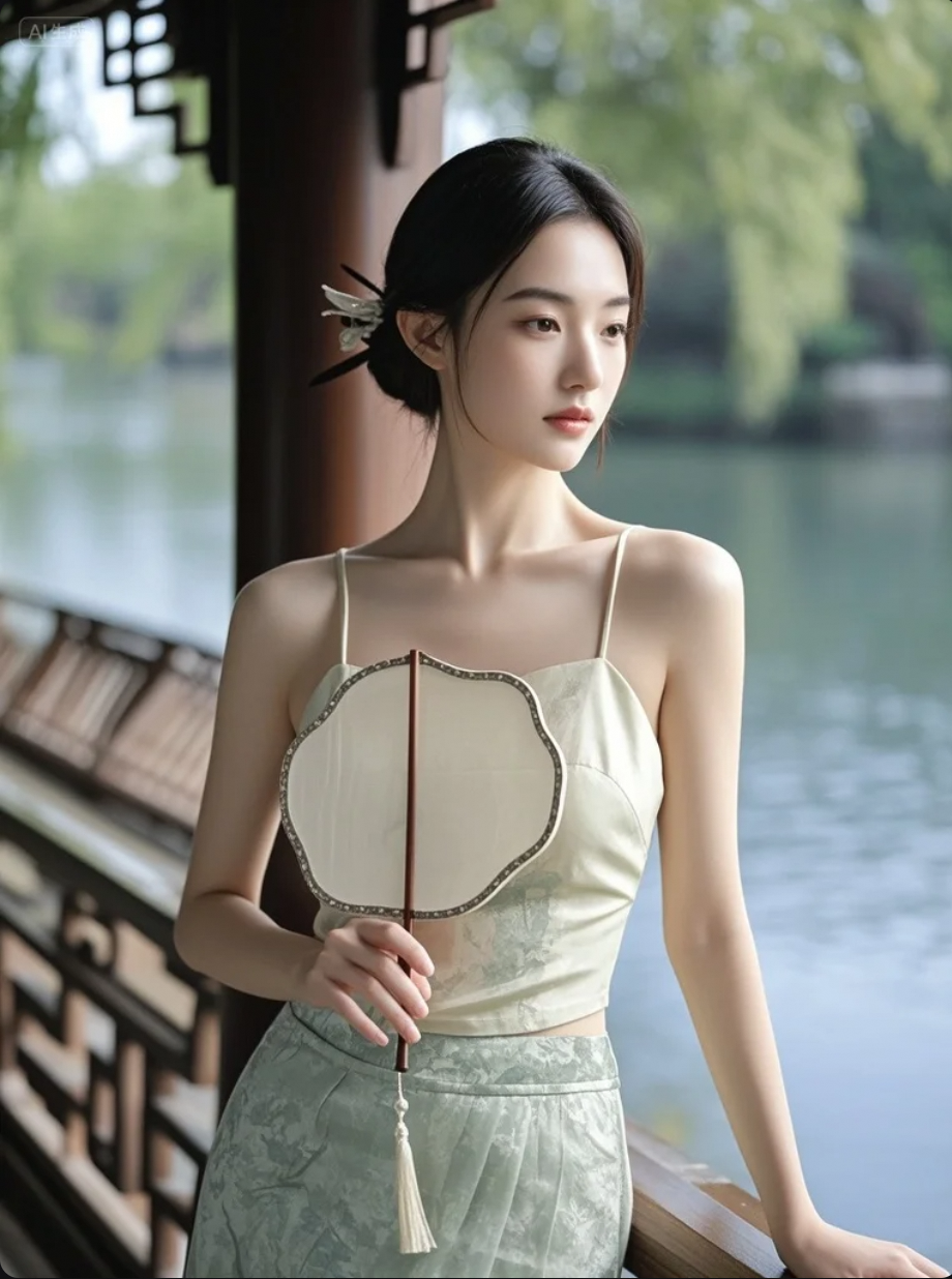 她的眼神，藏着半卷未落款的诗