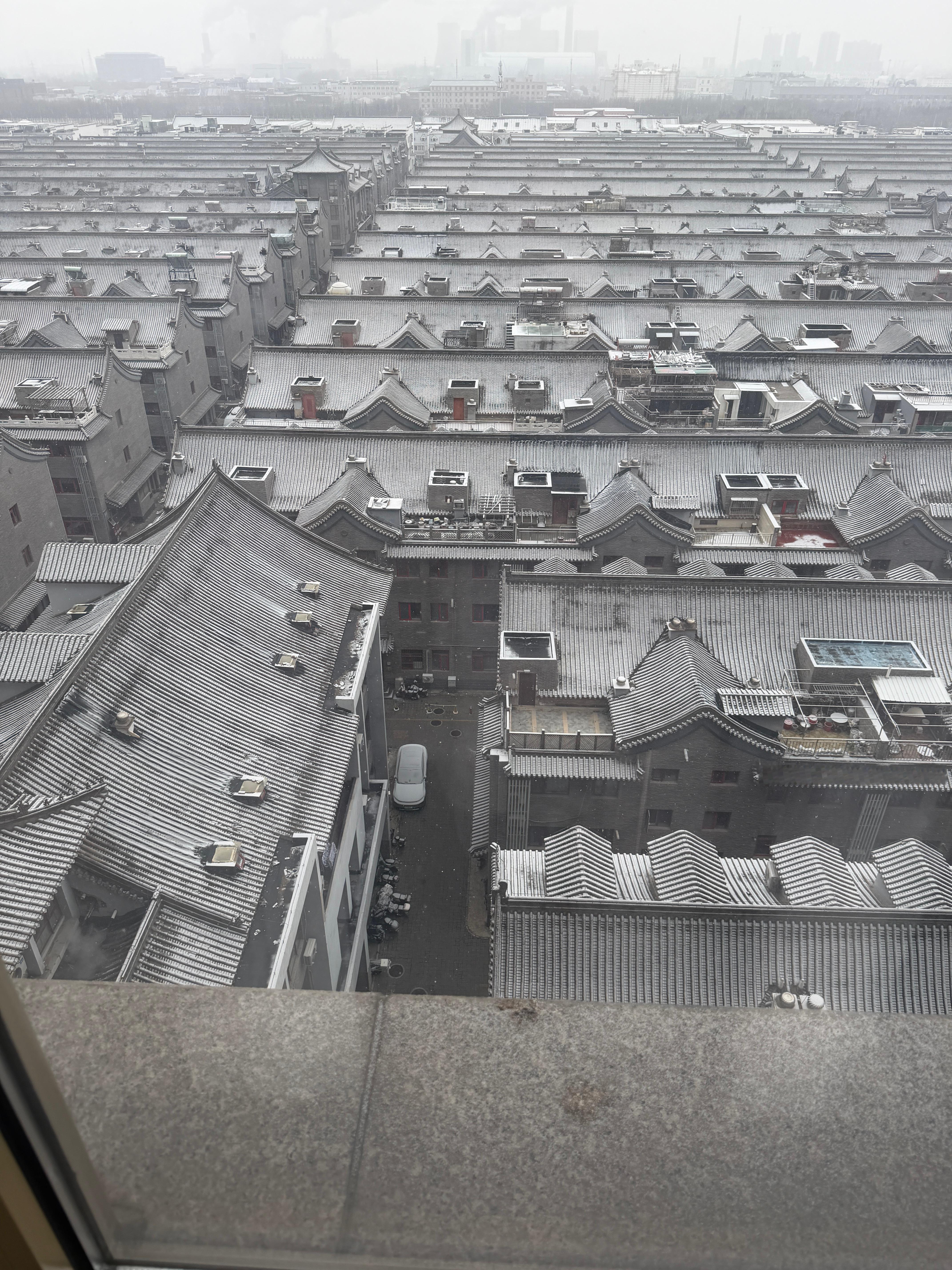 初雪咯❄️本想去故宫下楼的一秒速冻了麻溜跑回来