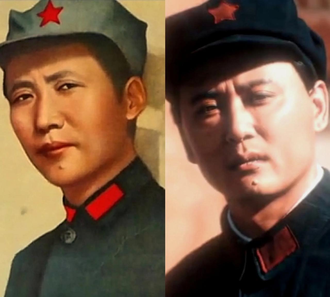 这位扮演毛泽东的演员是谁呀？一点也不像！前一张图片是1935年，毛主席在陕北保安