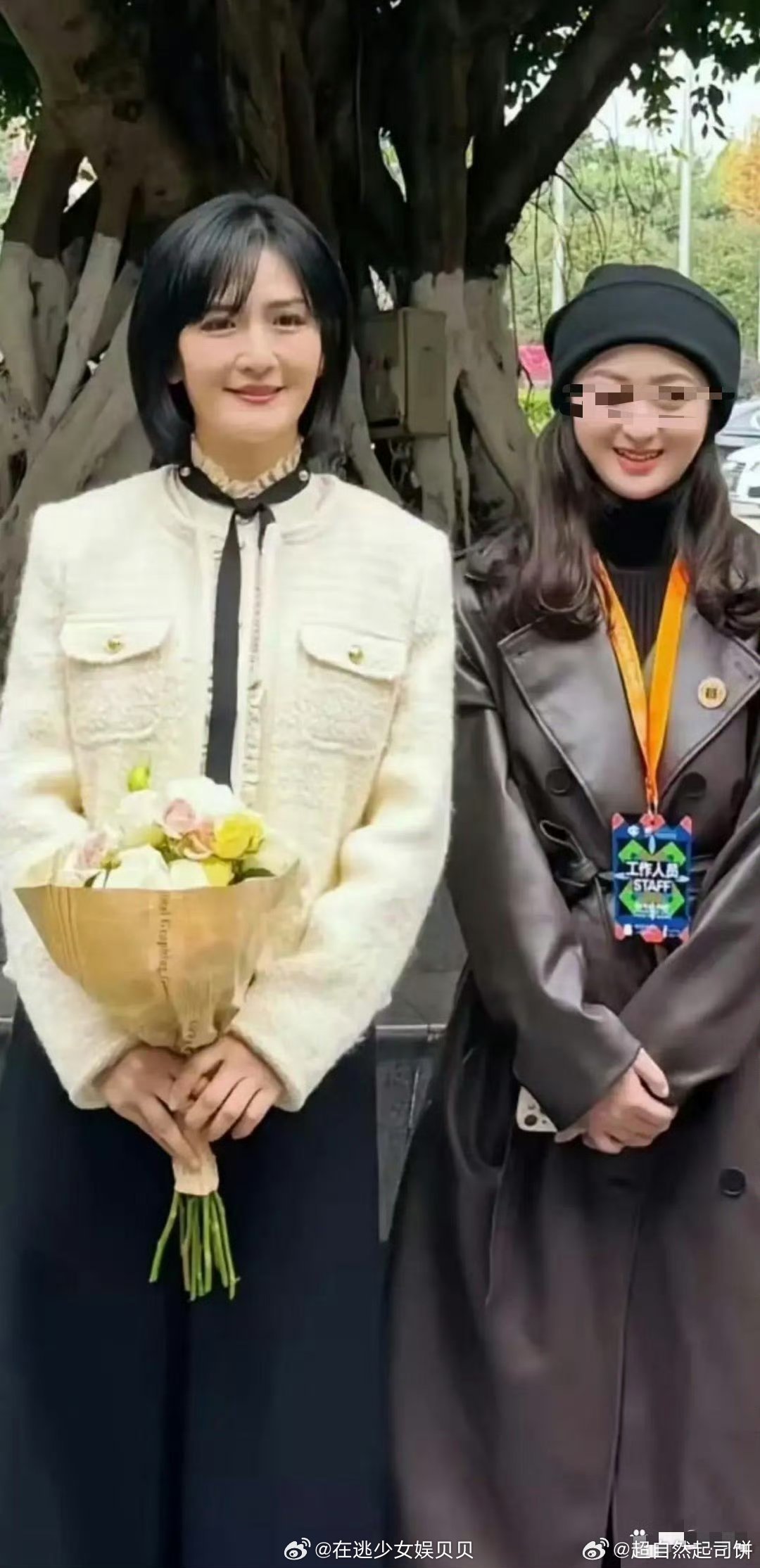 我的妈呀一直以为谢娜很矮，因为脸很小也很瘦，所以一直觉得她160左右，现在看这张