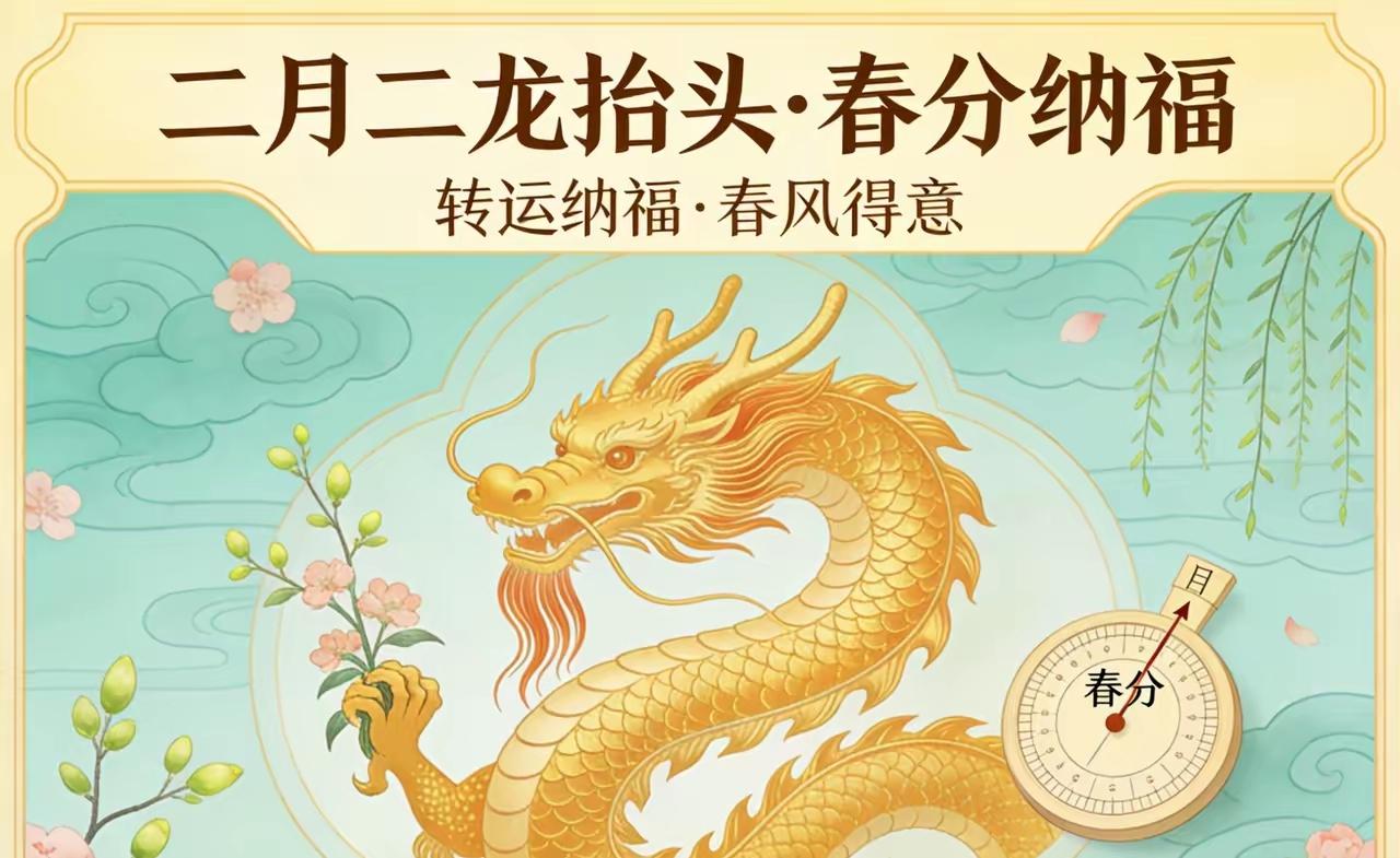 二月二龙抬头撞上春分：一年中磁场最强的一天2026年3月20日，农历二月