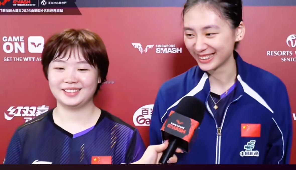 恭喜陈熠/蒯曼3:0零封李多恩/崔瑞妍，晋级女双四强啦！6月12日WTT萨格勒