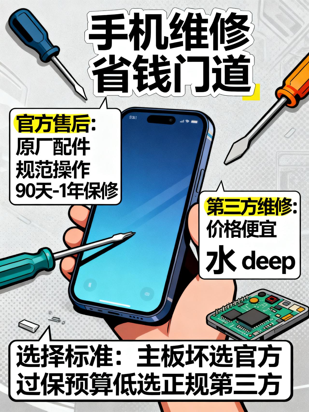 官方修6695元，第三方仅1000多，怎么选？藏在手机维修圈里很少有人明说的省