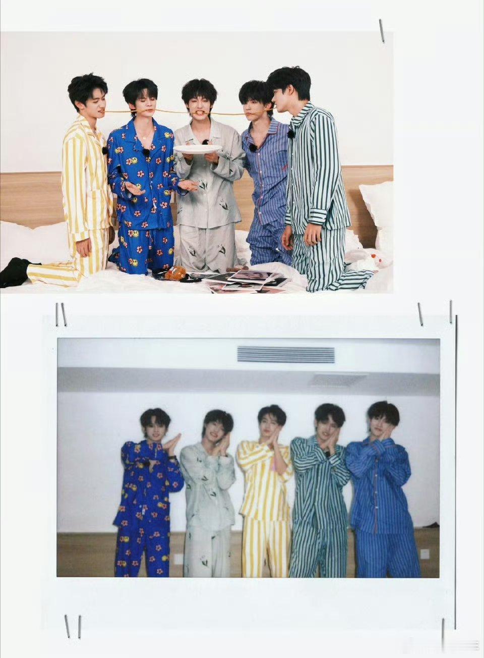登陆少年睡衣拍立得登陆少年辣条味的拍立得被枕头温柔压住的趣味拍立得，朱志鑫张泽禹
