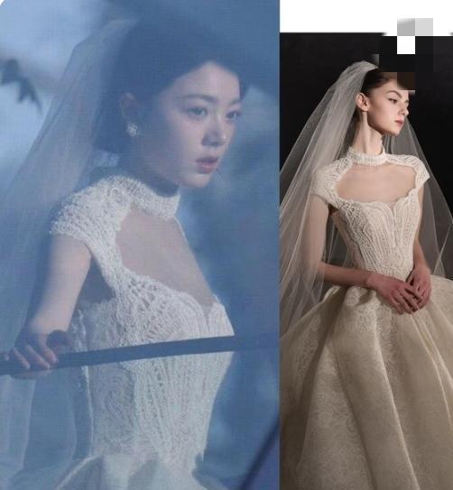 赵今麦婚礼戏那件12.8万的IvanYong婚纱，模特穿是清冷，她穿就是真豪门！