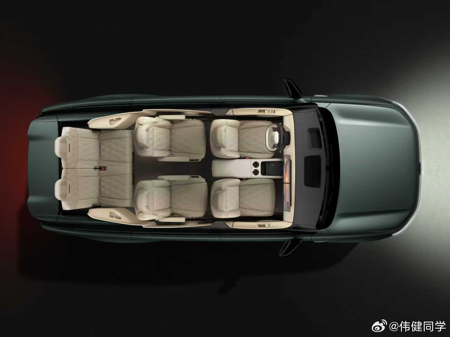 大众ID.ERA9X——大六座增程SUV这次发布的新颜色是仙踪绿，我觉得绿色这