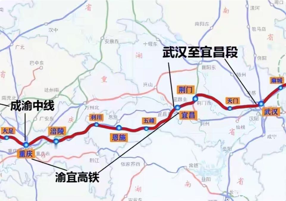 28个月！新高铁直通武汉，中国速度再添新引擎“基建大国”的称号，再次被中国速