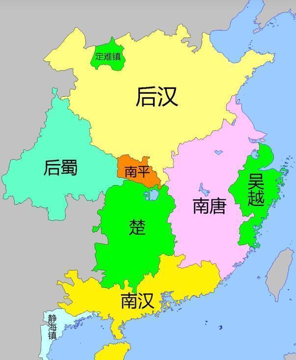 南唐占据了江南最繁华富庶的地区，在五代十国南方各政权中面积最大，人口也最多，整体