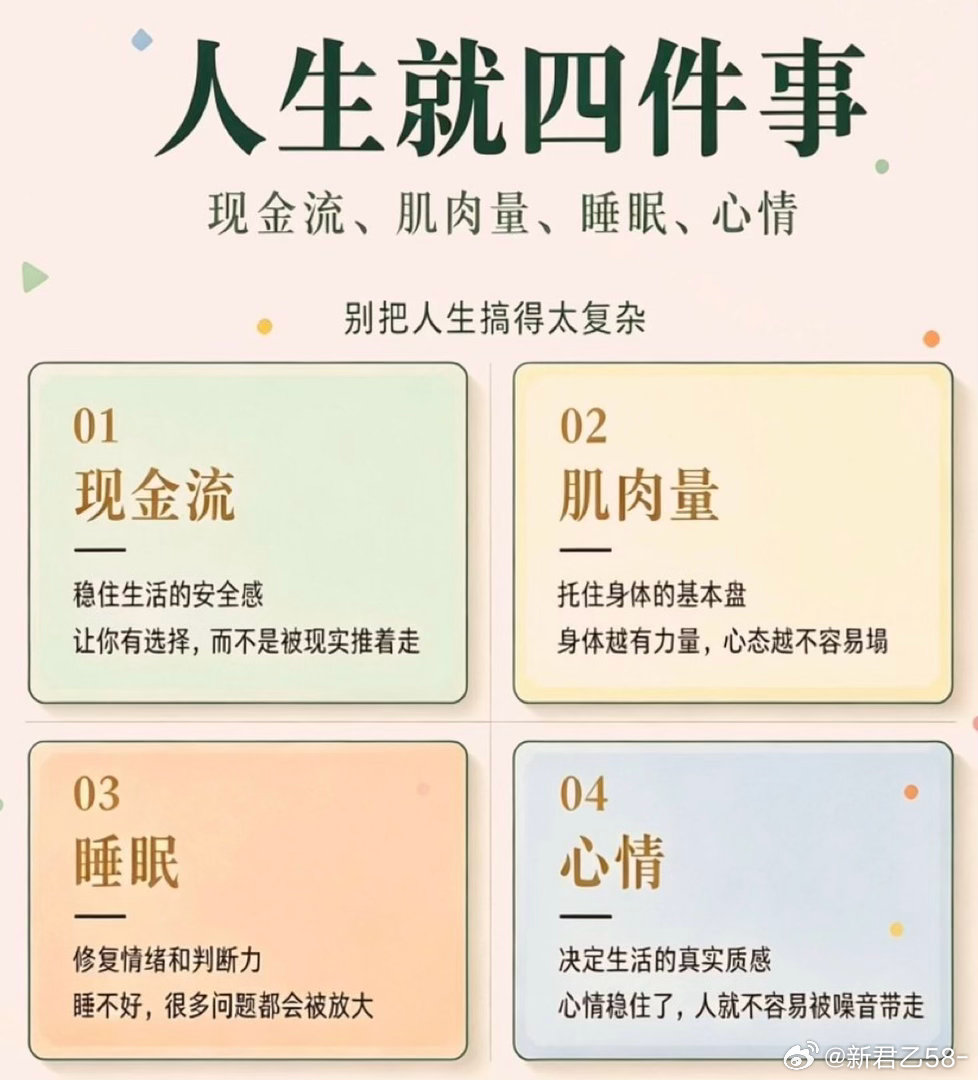 很通透的人生极简总结