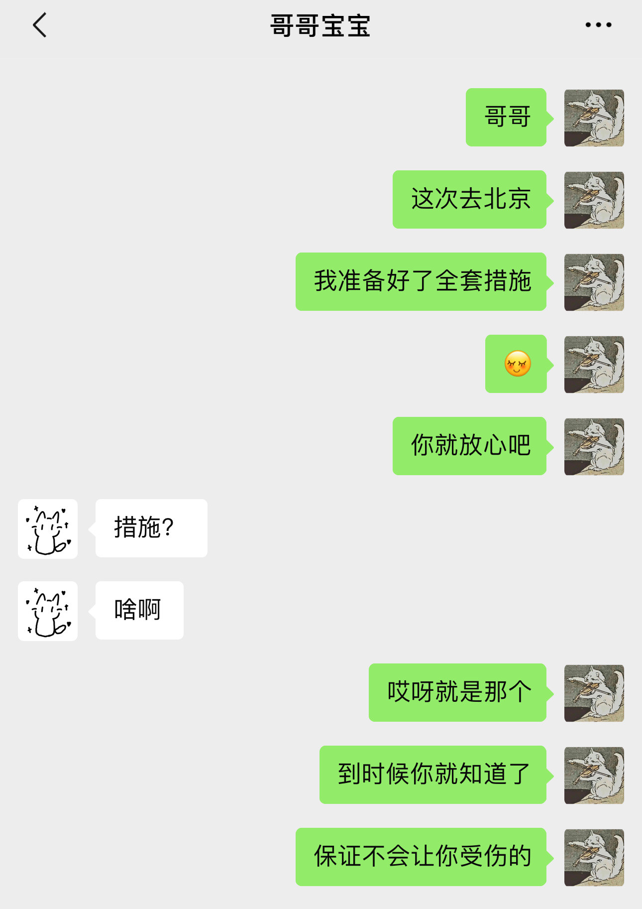 两个人都都为进京做足了准备…
