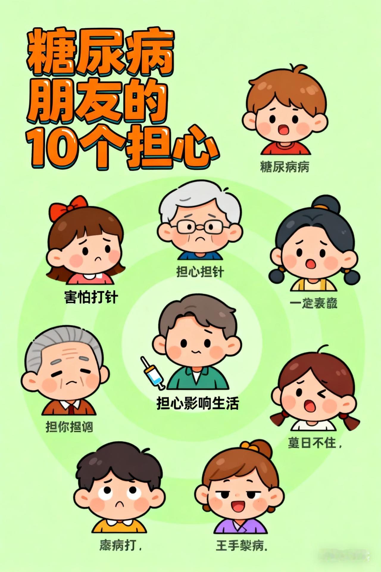 糖尿病朋友心里10个担心。糖友别硬扛！这10个心理坎很多人都踩过，你中了吗？
