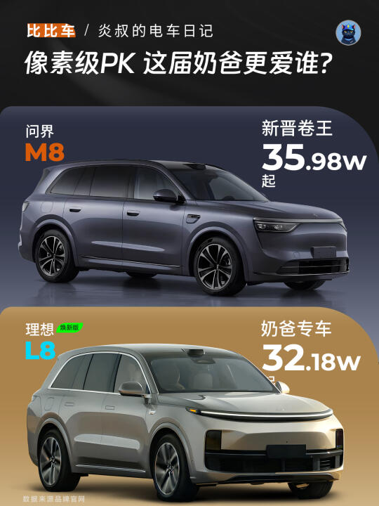 理想L8焕新版🆚问界M8：二胎家庭如何选？