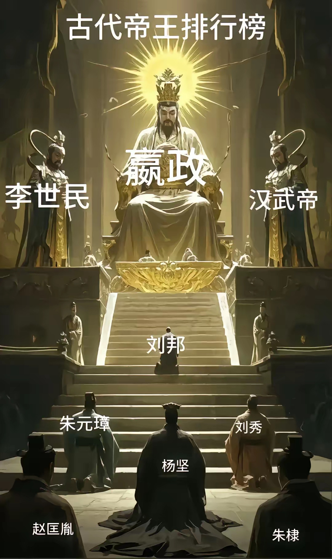 朱元璋的历史地位，能不能高过刘邦？刘邦的贡献就是，当大一统风雨飘摇的时候，他统一了天下，建立了延续四
