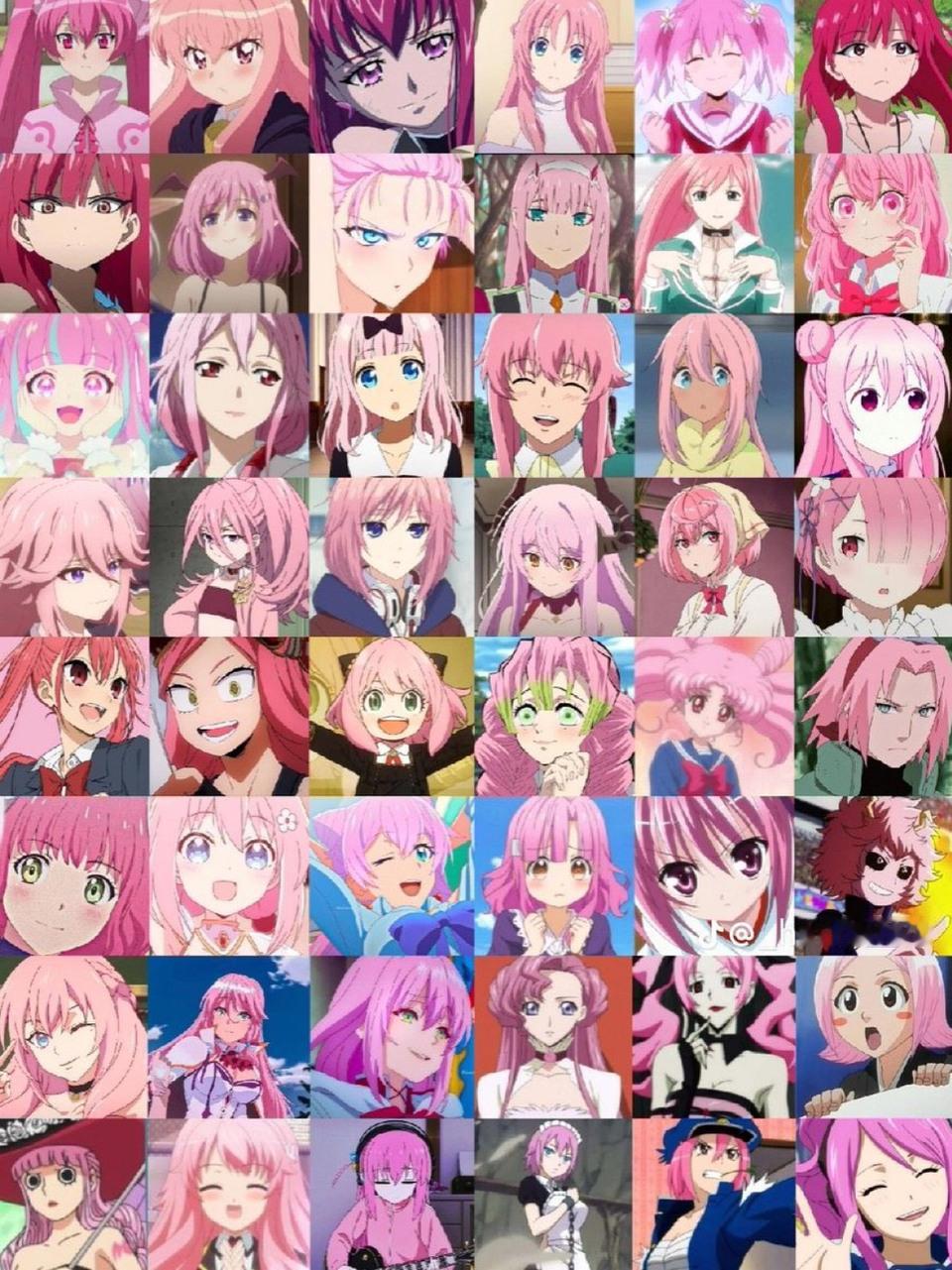 "你最喜欢的粉毛角色是谁"