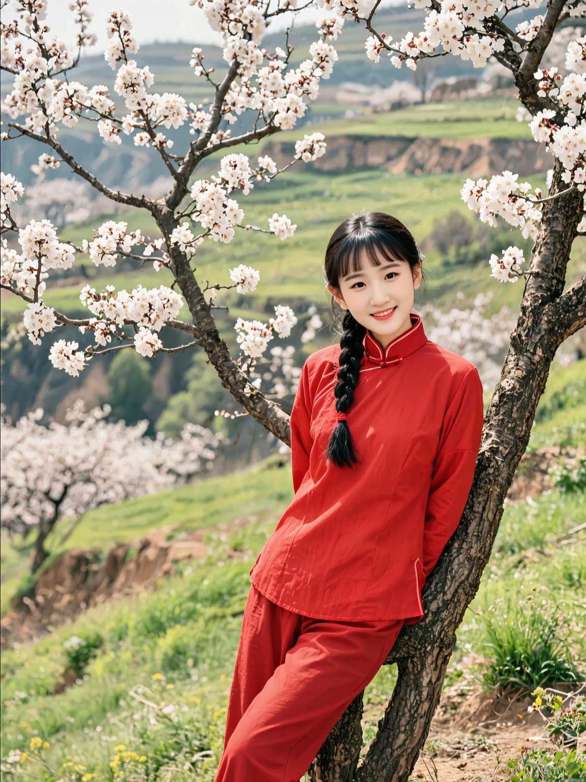 AI陕北少女写真