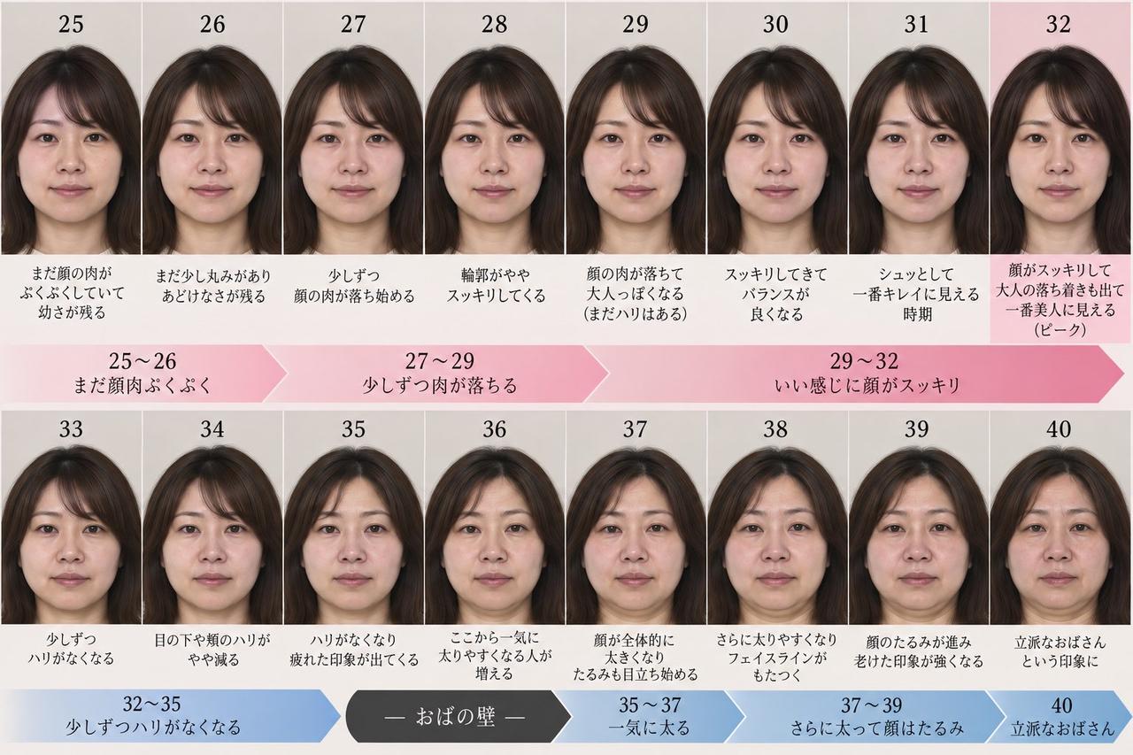 日本网友分享的这张图在X平台火了和我们普遍认为的“越年轻越好看”完全相反日本
