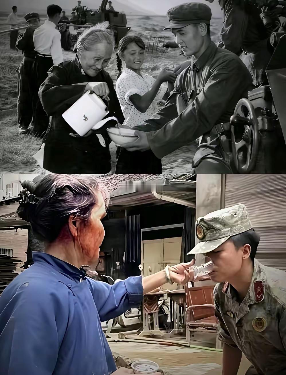 同样是奶奶，同样是战士，她没有变，他也没有变
