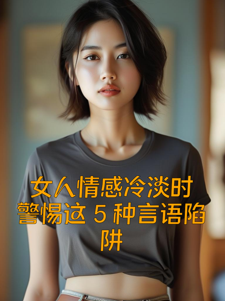 女人情感冷淡时，警惕这5种言语陷阱