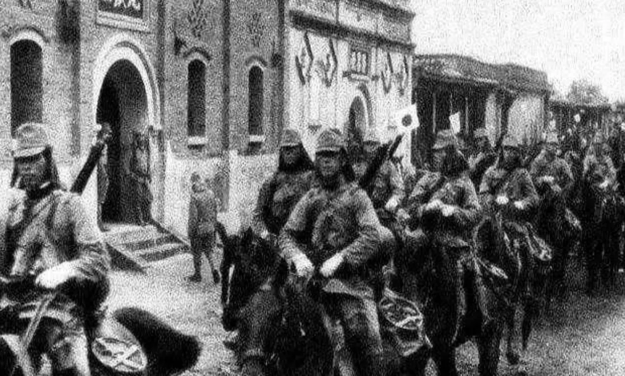 1945年4月，正在焦急等待109骑兵连返回的日军司令部，得到一个令人颤栗的消息