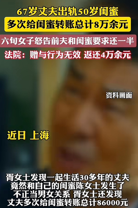 上海的胥女士偶然发现，自家老公居然跟自己的闺蜜跑到西藏旅游去了！当场就指着老公鼻