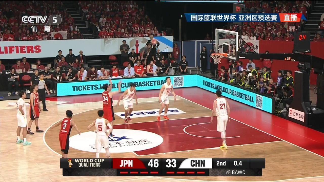 谁能想到中国男篮半场输日本男篮14分，日本男篮没有球星，松岛辉空没回来，渡边雄太