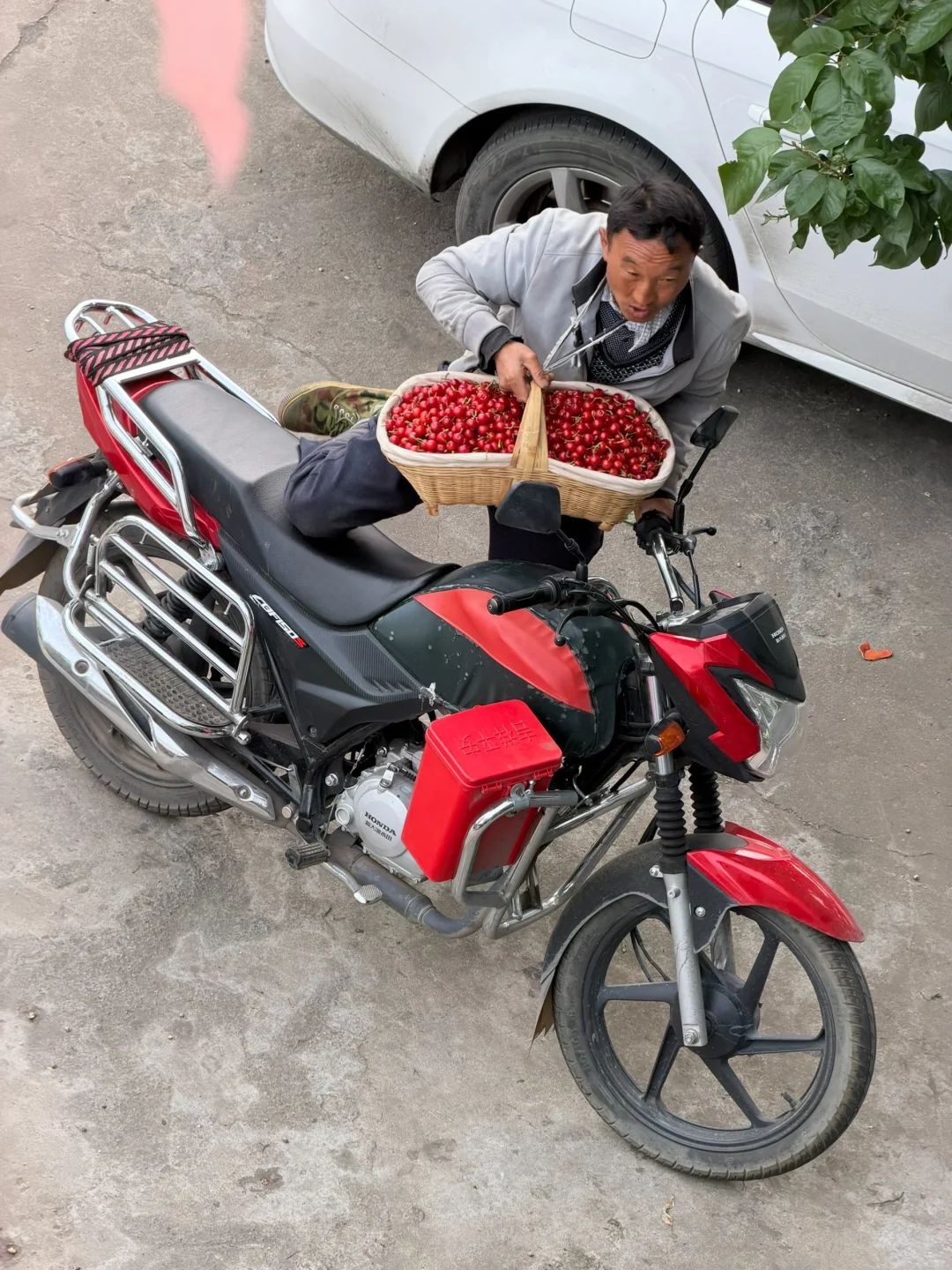 淳朴的果农用心种好果，原生态的纯甜小樱桃。
