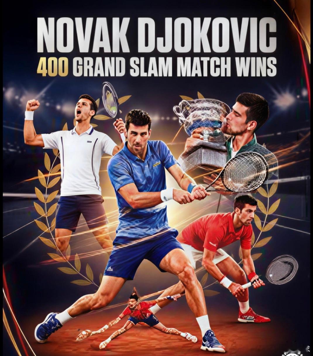 冷知识大满贯男单胜场排行榜三巨头领衔今天德约科维奇在罗德拉沃球场3:0击败范