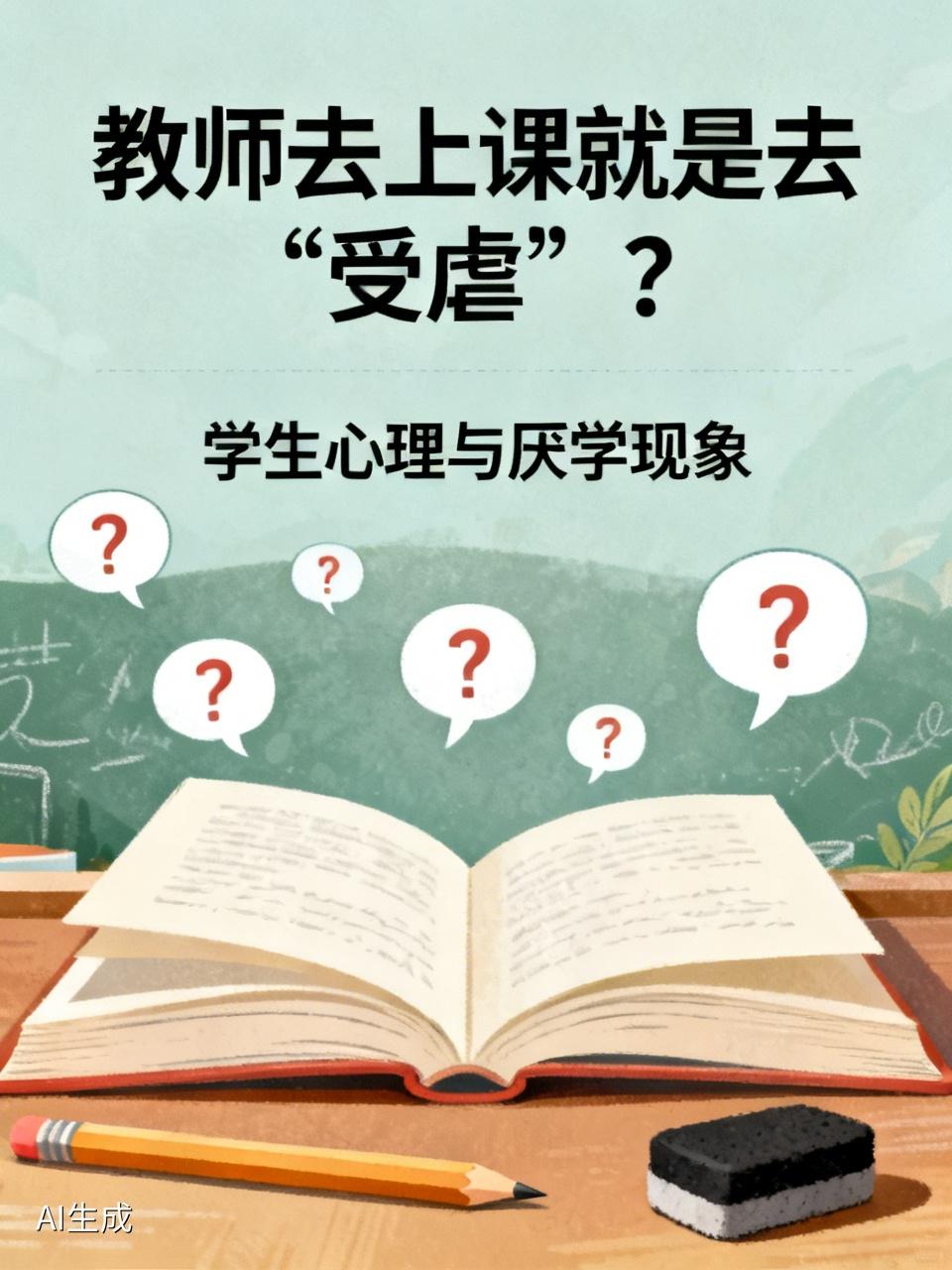 教师去上课就是去“受虐”？学生的心理非常奇怪！上课认真听讲，努力学习，按时完