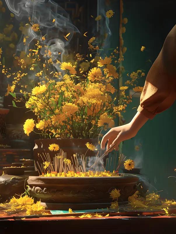 在我老家广西昭平县黄姚古镇，清明拜山祭祖之际，所有恩怨情仇皆被搁置一旁，以逝者先