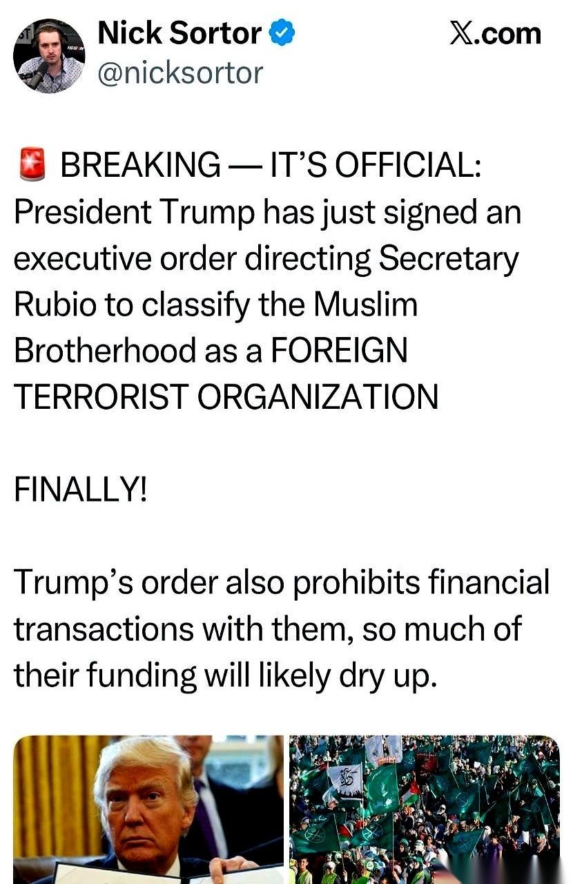 终于，靴子落地了。而且是直接踩在了脸上。川普一纸行政令，直接把那个什么“穆斯