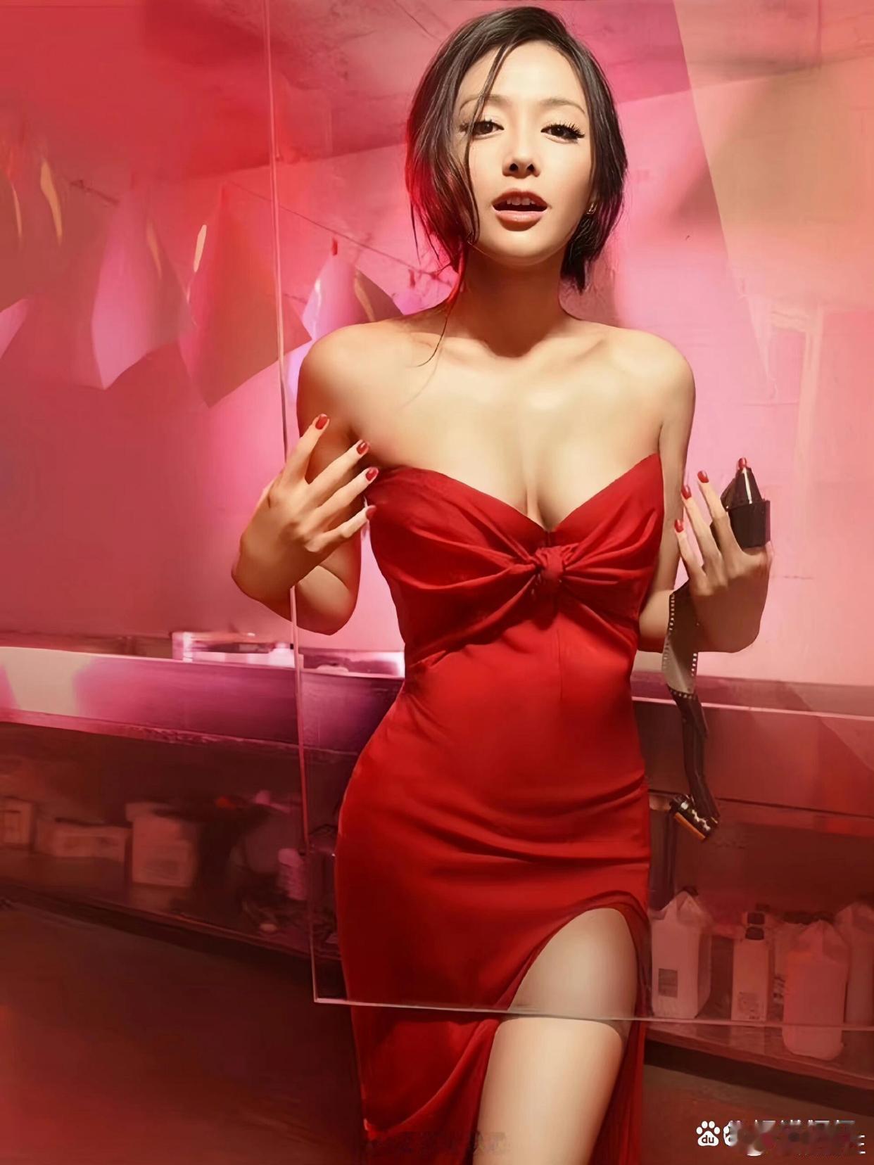 秦岚早年身材出众