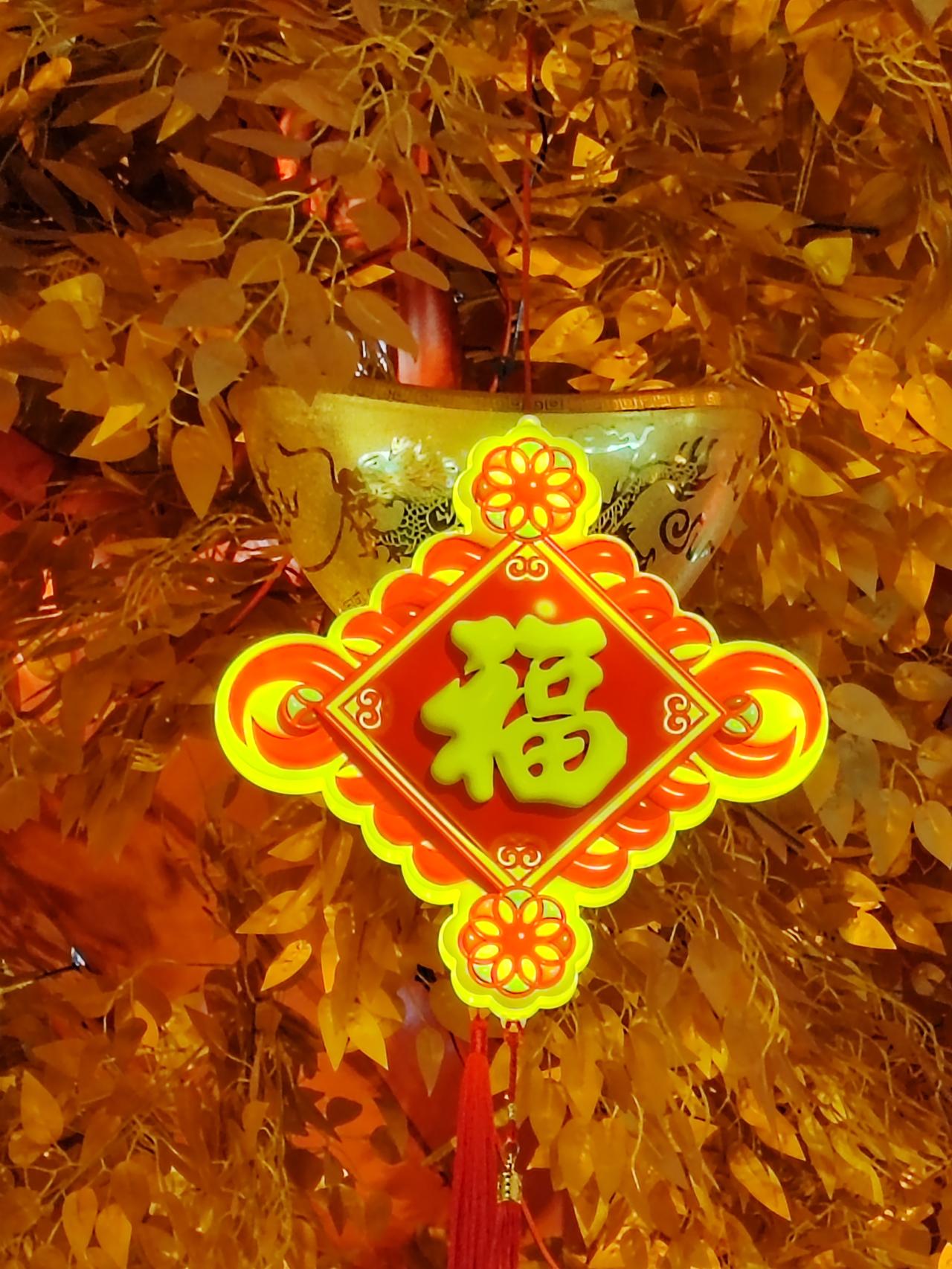 天南地北大拜年正月十五的脚步已近。各地都在准备花灯，我们这就准备一个棵发财树。我