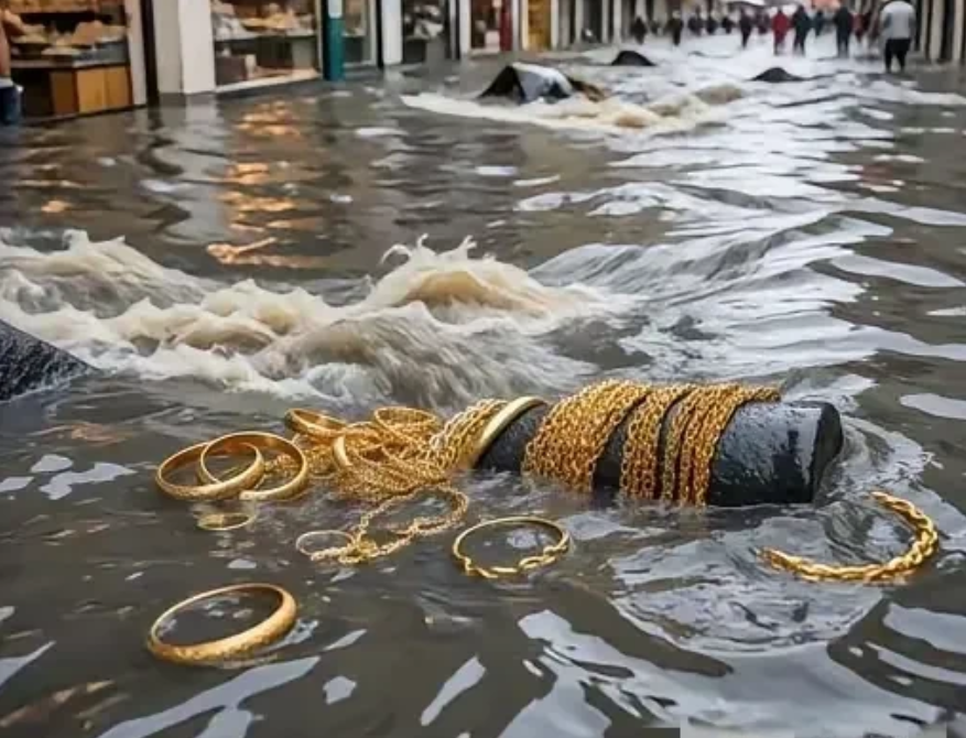 我说是雨水冲来的能捡吗？