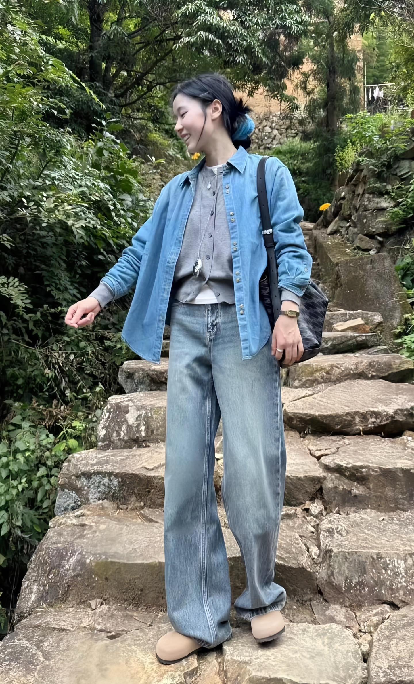 韩风穿搭 轻松拿捏慵懒风穿搭 简约穿搭 秋季搭配 衬衫穿搭