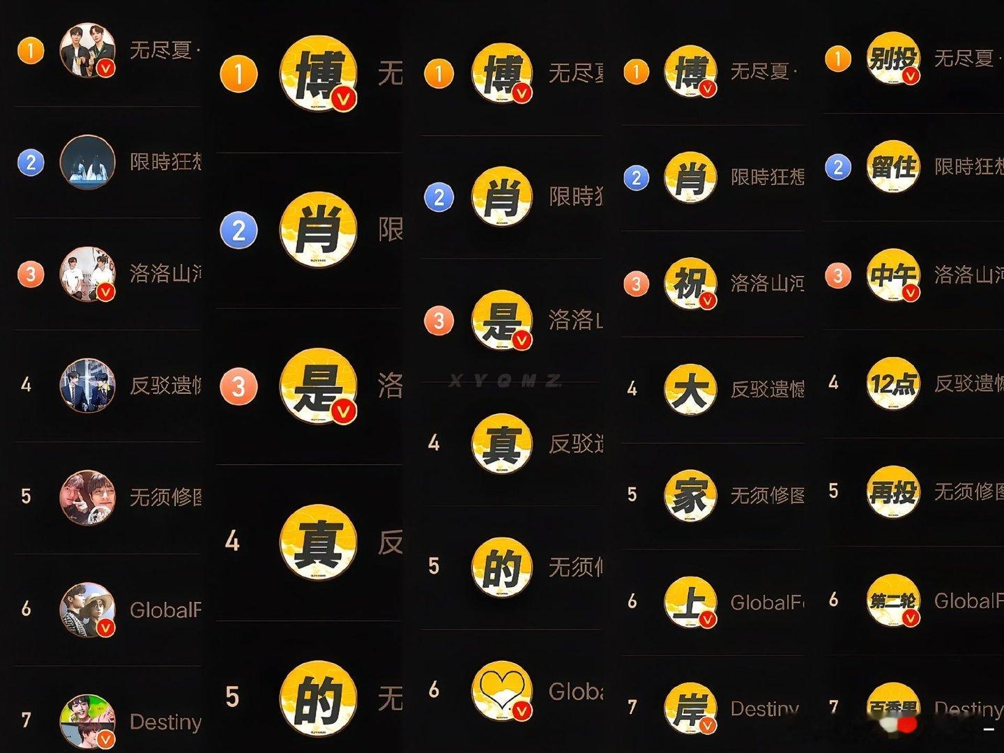 2023年的微博之夜投票是可以载入博肖史册的程度🥺🤲🏻