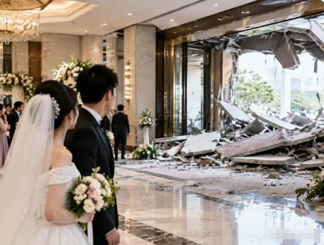 摊上横祸！四川广安一对新人办婚礼，摆了68桌婚宴，单桌999元，宾客满堂。喜炮还没响、仪式还没开场，