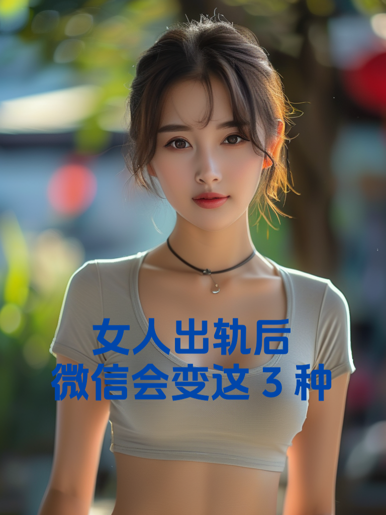 女人出轨后，微信会变这3种