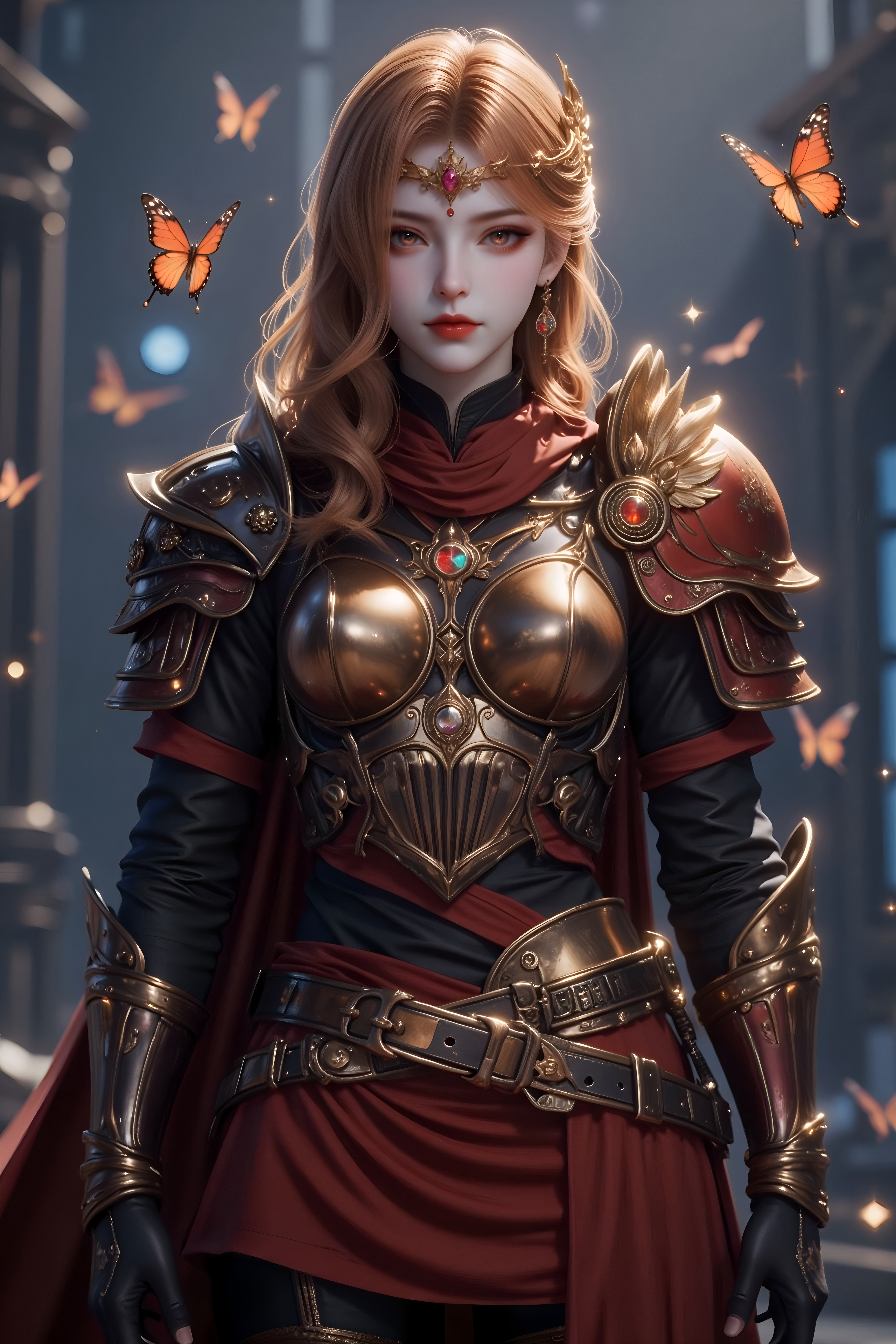 国漫女神绝世唐门-橘子AI图集壁纸，太子妃模样美到认不出！