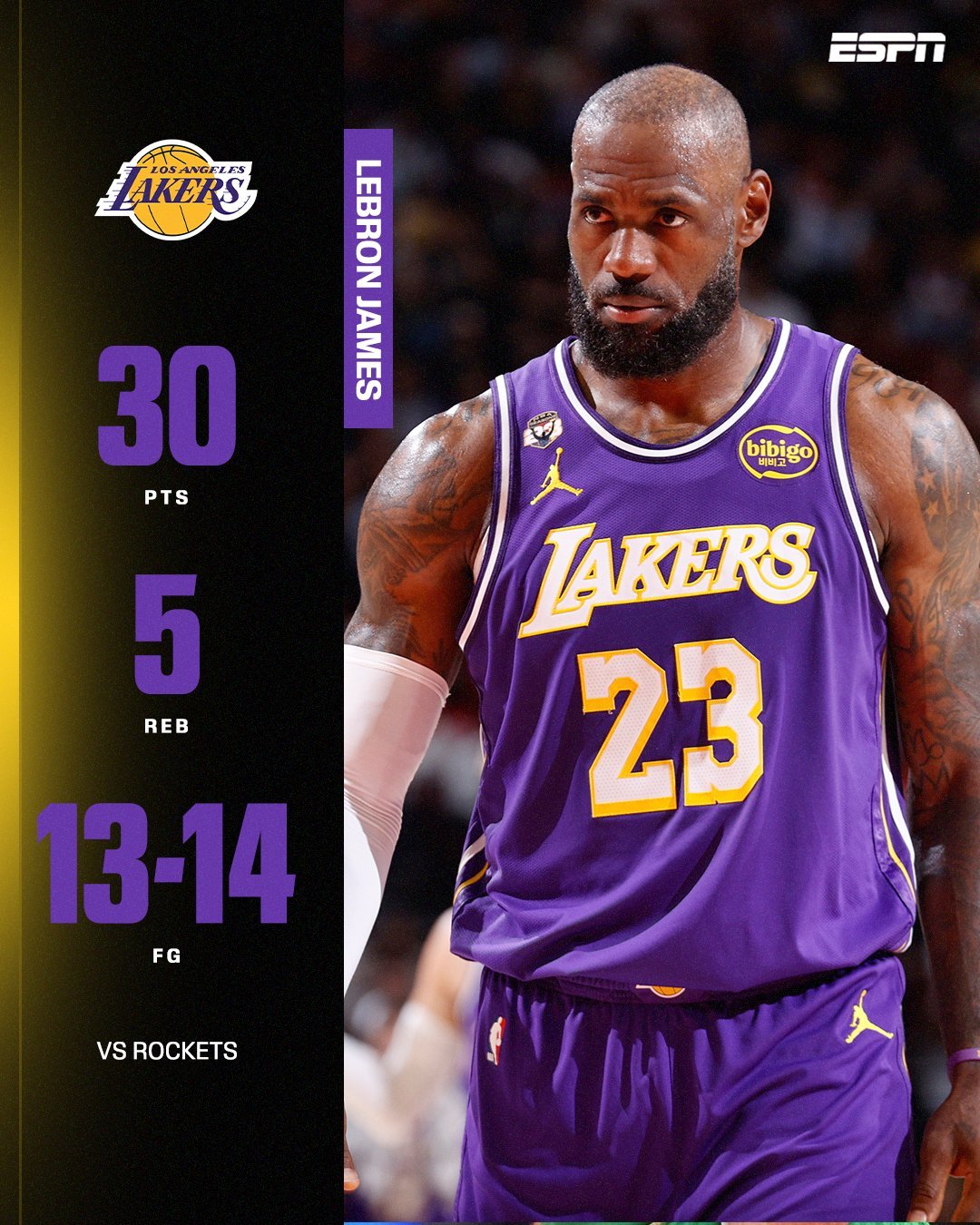 41岁的勒布朗-詹姆斯说道：“我要去好好保养身体了。我们明天还有背靠背比赛，我想