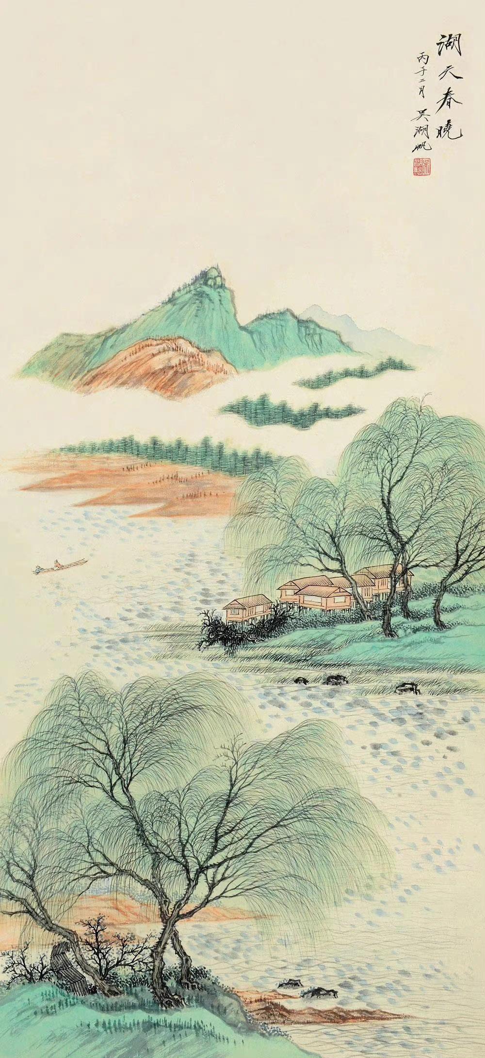 【一代青绿山水宗师：吴湖帆，集古今山水之大成】谁是能与张大千并称“南吴北张”的