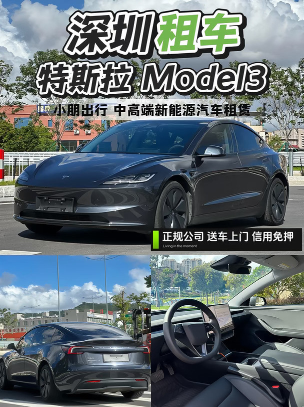 在深圳租到特斯拉😭Model3质感夯爆了
