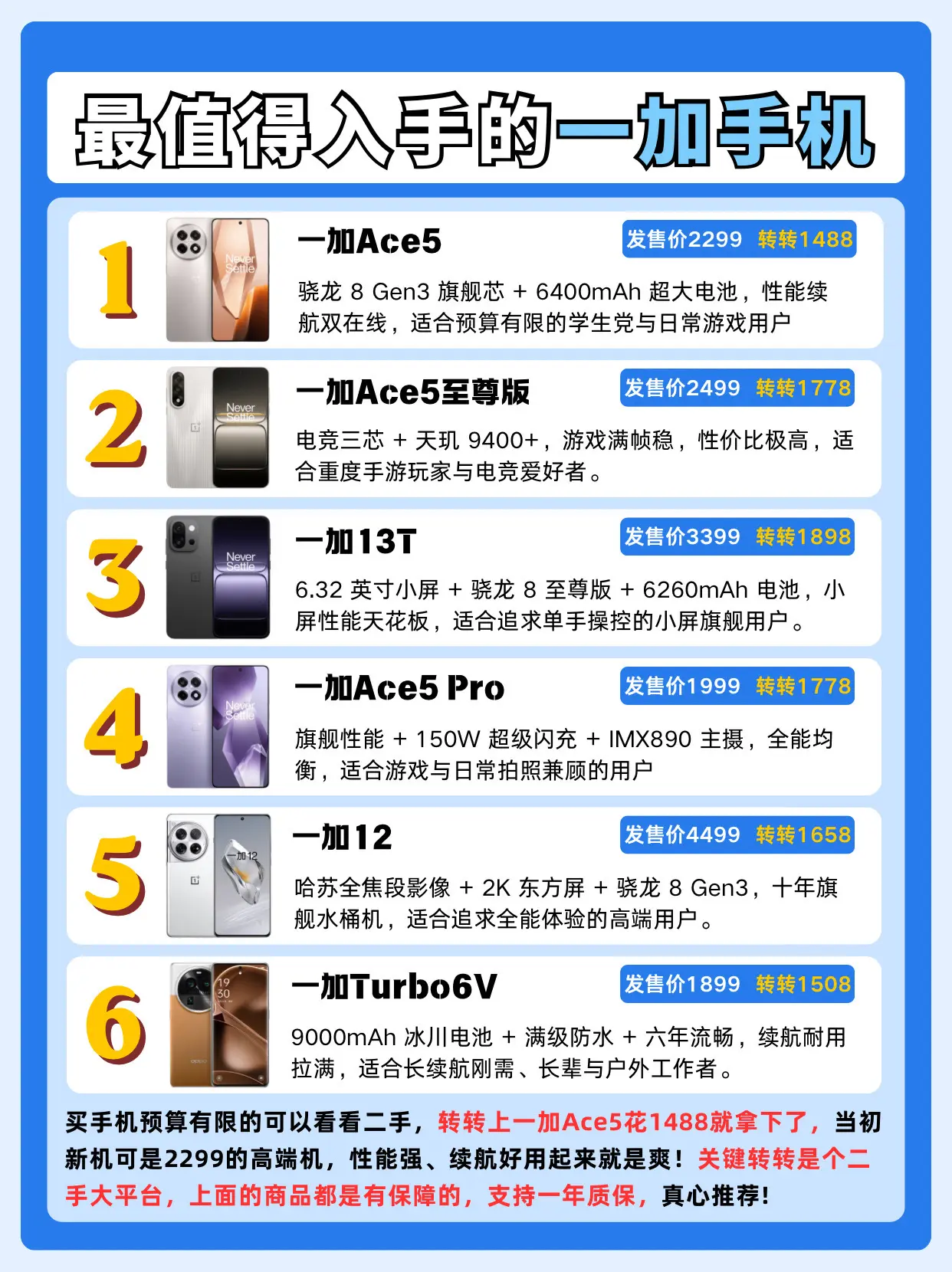 最值得入手的一加手机。