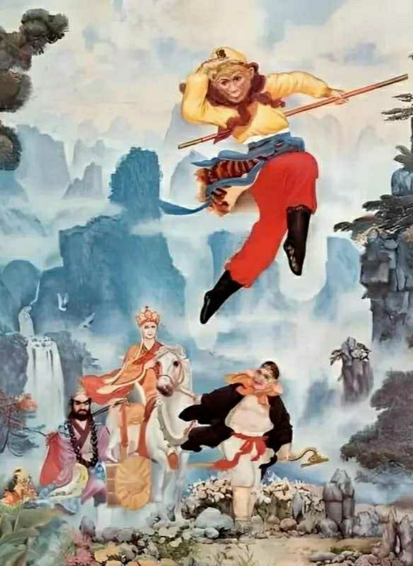 年画，西游记。这就是中国风遇见艺术